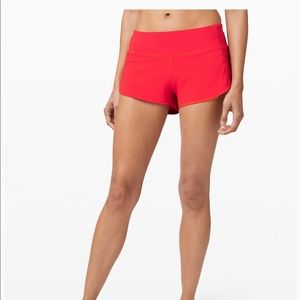 Orange/Pink Neon Lululemon Shorts 2.5